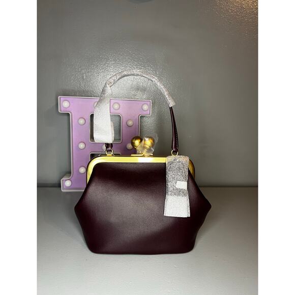 Coach Kisslock Frame Bag 16 - Black Currant - Picture 5 of 9